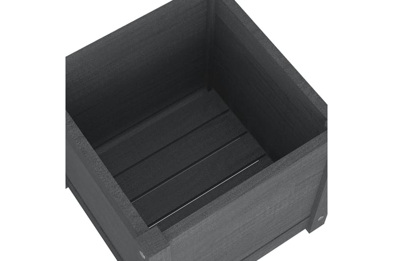 Odlingslåda grå 40x40x40 cm massiv furu - Grå - Utemöbler - Övrigt utemöbler - Tillbehör - Övriga trädgårdstillbehör