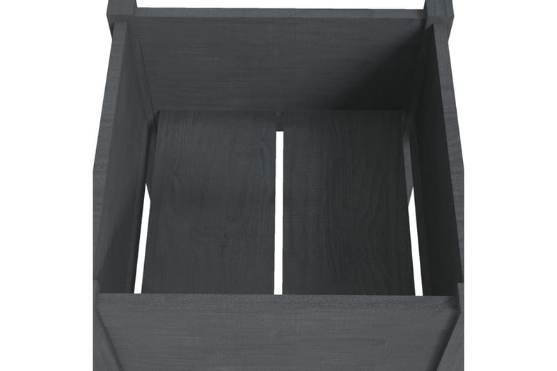 Odlingslåda grå 40x40x70 cm massiv furu - Grå - Utemöbler - Övrigt utemöbler - Tillbehör - Övriga trädgårdstillbehör