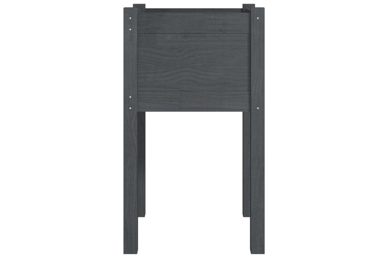 Odlingslåda grå 40x40x70 cm massiv furu - Grå - Utemöbler - Övrigt utemöbler - Tillbehör - Övriga trädgårdstillbehör