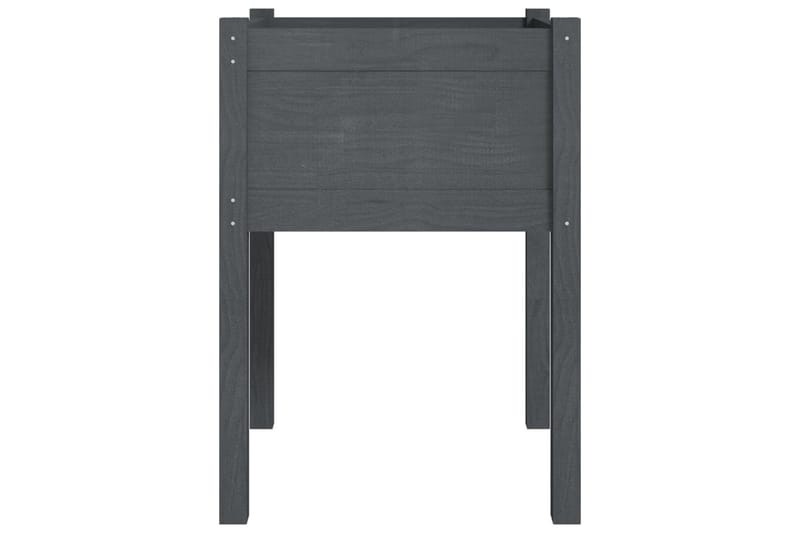 Odlingslåda grå 50x50x70 cm massiv furu - Grå - Utemöbler - Övrigt utemöbler - Tillbehör - Övriga trädgårdstillbehör