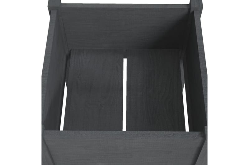 Odlingslåda grå 50x50x70 cm massiv furu - Grå - Utemöbler - Övrigt utemöbler - Tillbehör - Övriga trädgårdstillbehör