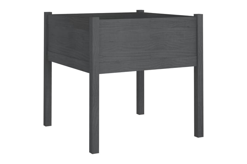 Odlingslåda grå 70x70x70 cm massiv furu - Grå - Utemöbler - Övrigt utemöbler - Tillbehör - Övriga trädgårdstillbehör