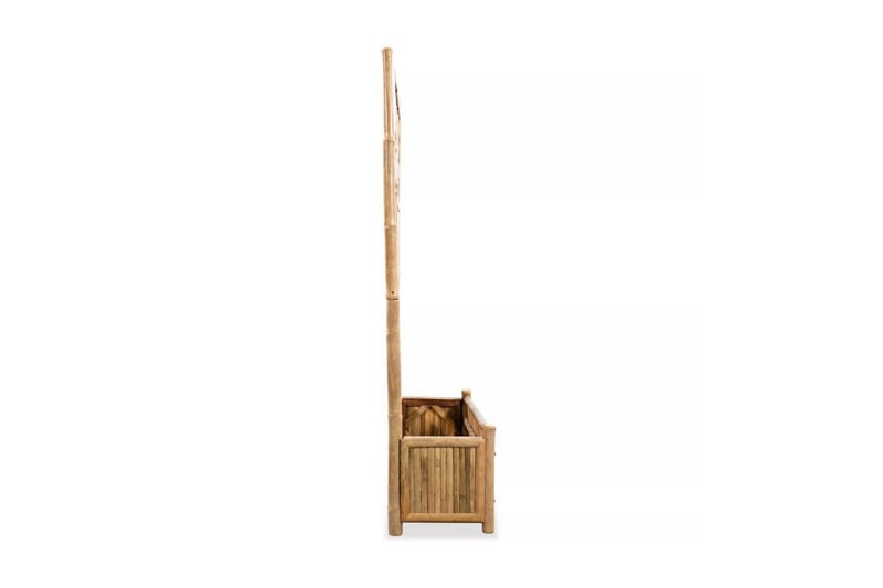 Odlingslåda med spaljé bambu 70 cm - Brun - Övriga trädgårdstillbehör - Blomlåda