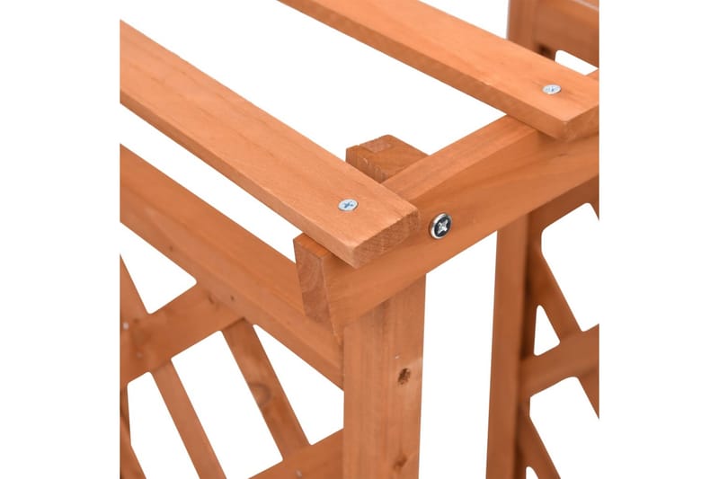 Odlingslåda med spaljébåge 49x39x117 cm granträ - Brun - Utemöbler - Övrigt utemöbler - Tillbehör - Övriga trädgårdstillbehör