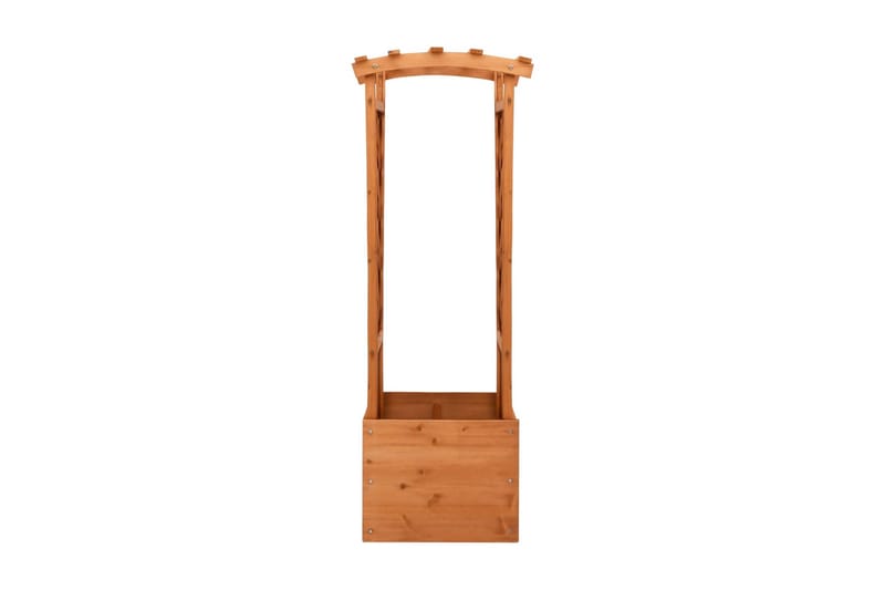 Odlingslåda med spaljébåge 49x39x130 cm granträ - Brun - Utemöbler - Övrigt utemöbler - Tillbehör - Övriga trädgårdstillbehör
