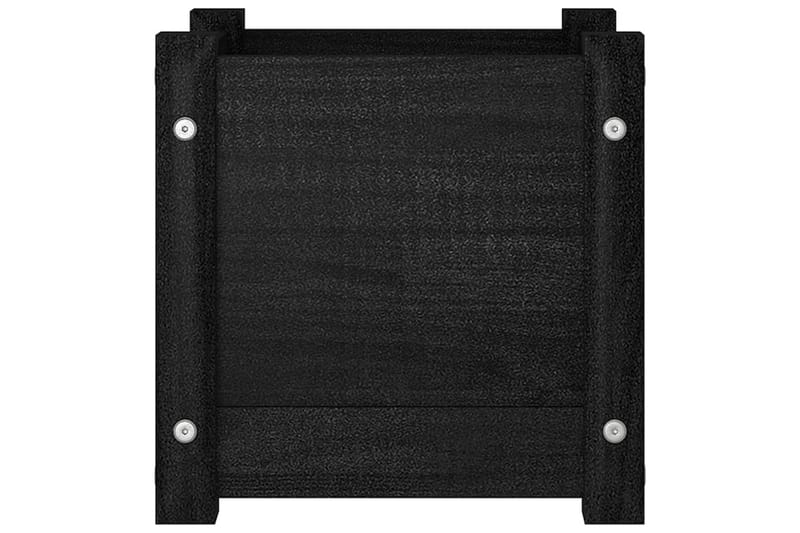 Odlingslåda svart 31x31x31 cm massiv furu - Svart - Utemöbler - Övrigt utemöbler - Tillbeh�ör - Övriga trädgårdstillbehör