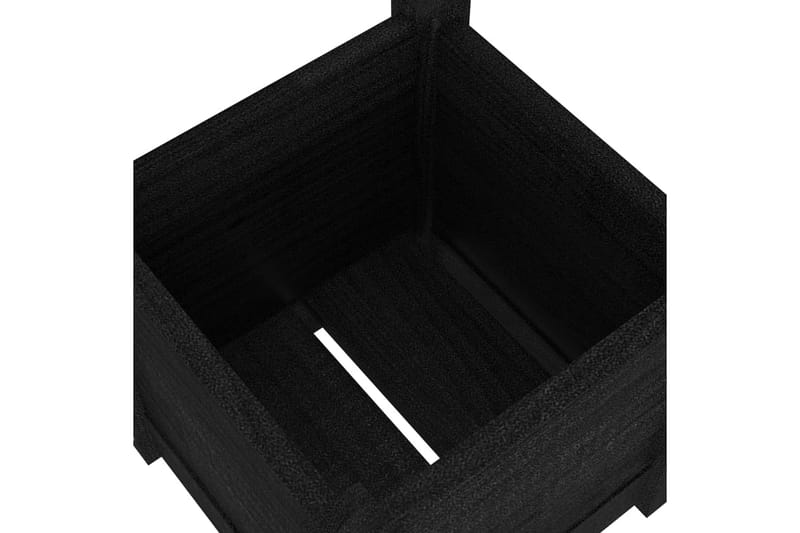Odlingslåda svart 31x31x31 cm massiv furu - Svart - Utemöbler - Övrigt utemöbler - Tillbehör - Övriga trädgårdstillbehör