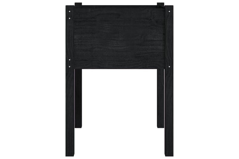 Odlingslåda svart 50x50x70 cm massiv furu - Svart - Utemöbler - Övrigt utemöbler - Tillbehör - Övriga trädgårdstillbehör