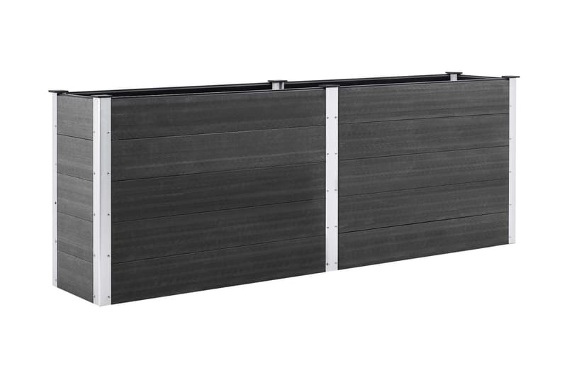 Odlingslåda upphöjd 150x100x91 cm WPC grå - Grå - Utemöbler - Övrigt utemöbler - Tillbehör - Övriga trädgårdstillbehör