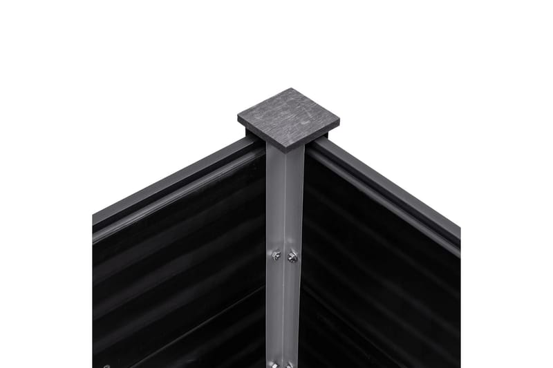 Odlingslåda upphöjd 250x100x54 cm WPC grå - Grå - Utemöbler - Övrigt utemöbler - Tillbehör - Övriga trädgårdstillbehör
