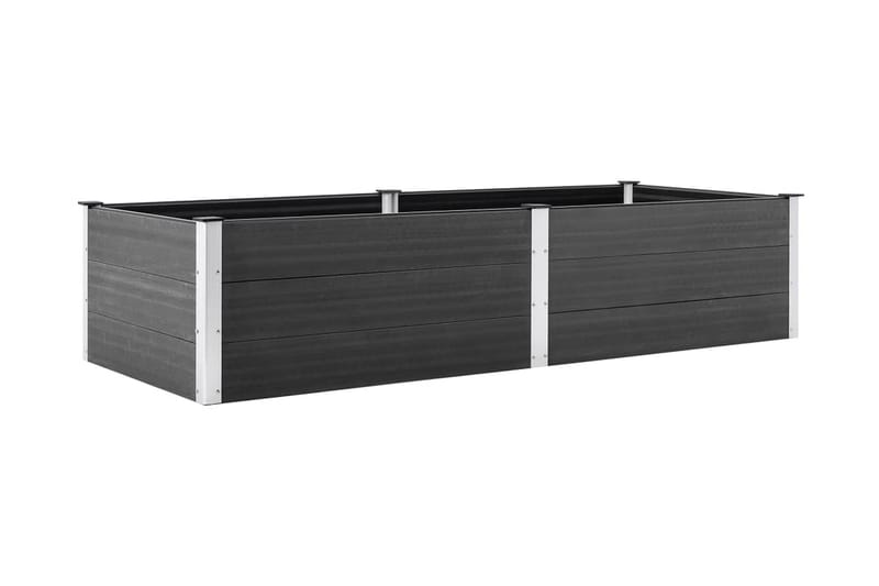 Odlingslåda upphöjd 250x100x54 cm WPC grå - Grå - Utemöbler - Övrigt utemöbler - Tillbehör - Övriga trädgårdstillbehör