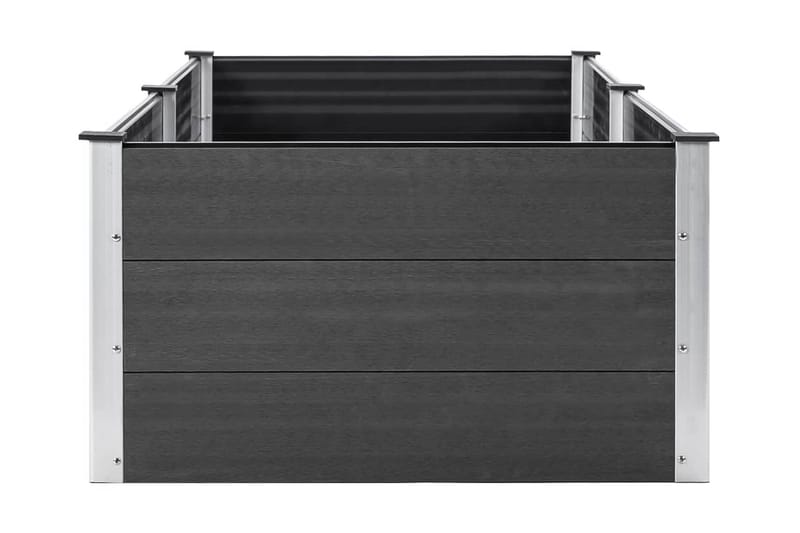 Odlingslåda upphöjd 250x100x54 cm WPC grå - Grå - Utemöbler - Övrigt utemöbler - Tillbehör - Övriga trädgårdstillbehör