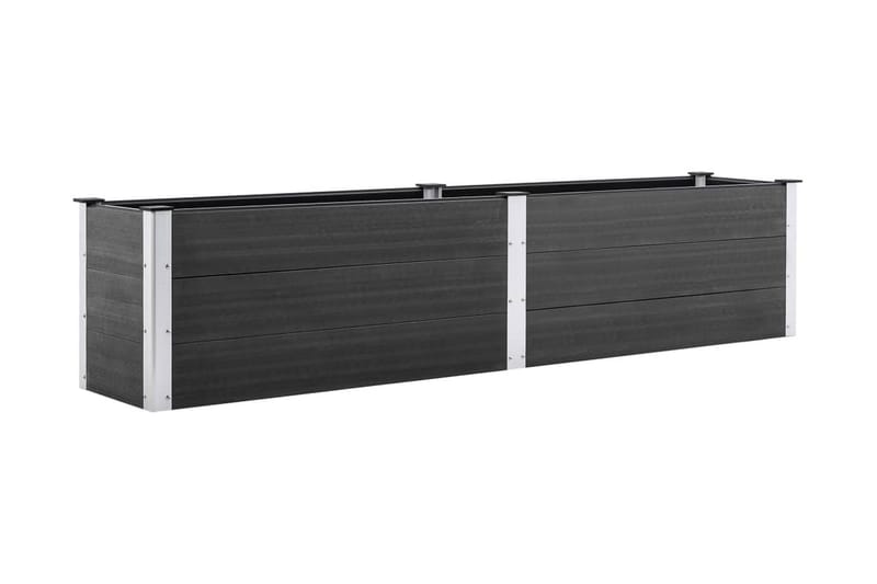 Odlingslåda upphöjd 250x50x54 cm WPC grå - Grå - Utemöbler - Övrigt utemöbler - Tillbehör - Övriga trädgårdstillbehör