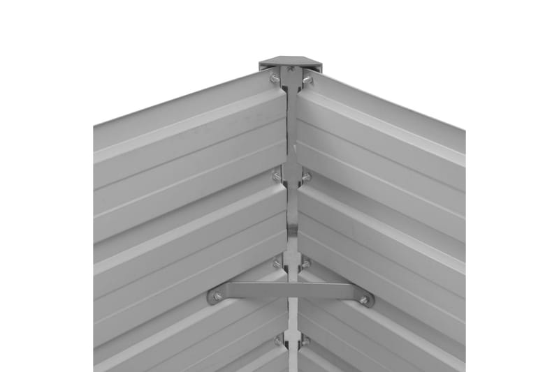 Odlingslåda upphöjd antracit 100x40x45 cm galvaniserat stål - Grå - Utemöbler - Övrigt utemöbler - Tillbehör - Övriga trädgårdstillbehör
