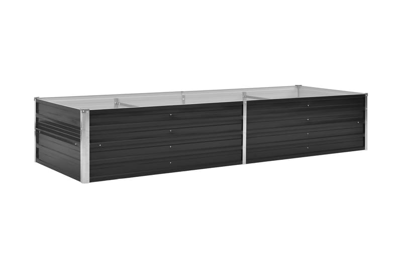 Odlingslåda upphöjd antracit 240x80x45 cm galvaniserat stål - Grå - Utemöbler - Övrigt utemöbler - Tillbehör - Övriga trädgårdstillbehör
