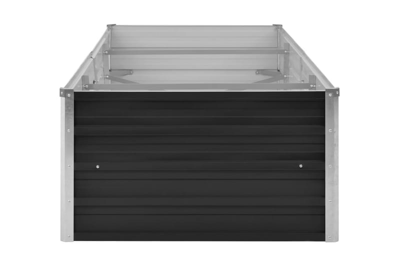 Odlingslåda upphöjd antracit 240x80x45 cm galvaniserat stål - Grå - Utemöbler - Övrigt utemöbler - Tillbehör - Övriga trädgårdstillbehör