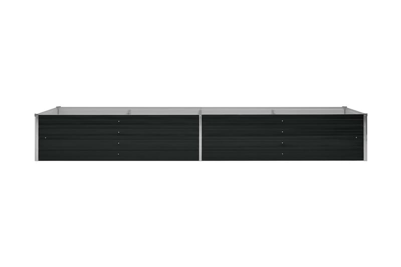 Odlingslåda upphöjd antracit 320x80x45 cm galvaniserat stål - Grå - Utemöbler - Övrigt utemöbler - Tillbehör - Övriga trädgårdstillbehör
