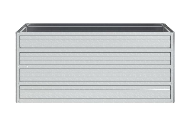 Odlingslåda upphöjd galvaniserat stål 100x40x45 cm silver - Silver - Utemöbler - Övrigt utemöbler - Tillbehör - Övriga trädgårdstillbehör