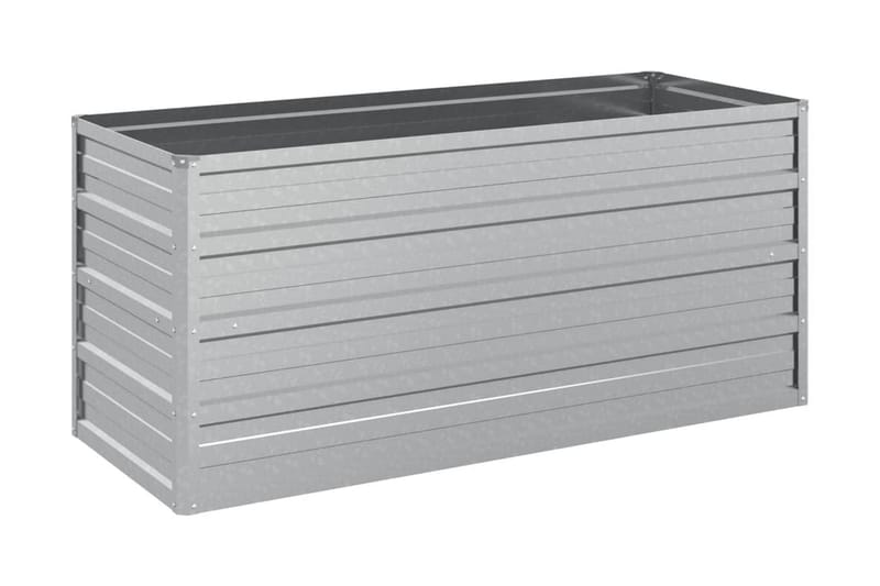 Odlingslåda upphöjd galvaniserat stål 100x40x45 cm silver - Silver - Utemöbler - Övrigt utemöbler - Tillbehör - Övriga trädgårdstillbehör
