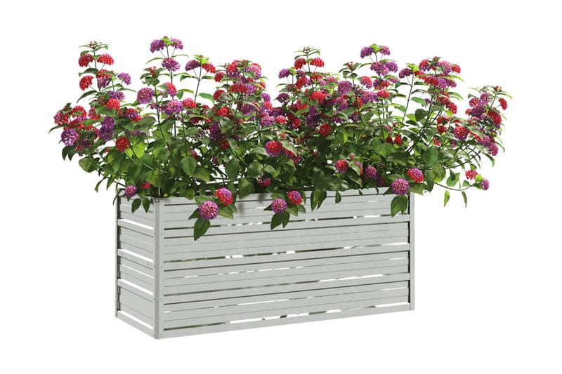 Odlingslåda upphöjd galvaniserat stål 100x40x45 cm silver - Silver - Utemöbler - Övrigt utemöbler - Tillbehör - Övriga trädgårdstillbehör