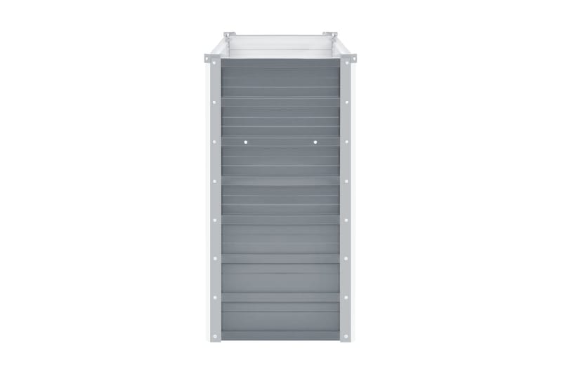 Odlingslåda upphöjd galvaniserat stål 100x40x77 cm grå - Grå - Utemöbler - Övrigt utemöbler - Tillbehör - Övriga trädgårdstillbehör