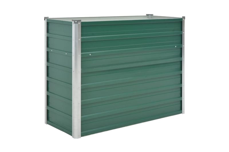Odlingslåda upphöjd galvaniserat stål 100x40x77 cm grön - Grön - Utemöbler - Övrigt utemöbler - Tillbehör - Övriga trädgårdstillbehör