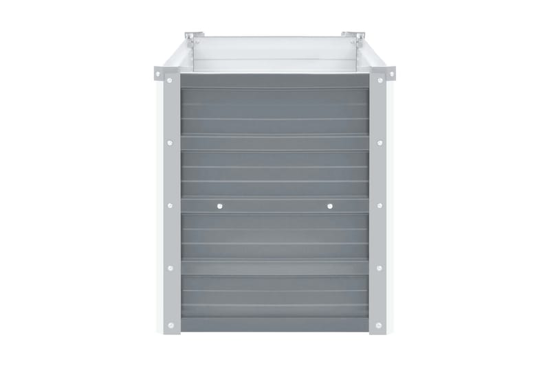 Odlingslåda upphöjd galvaniserat stål 160x40x45 cm grå - Grå - Utemöbler - Övrigt utemöbler - Tillbehör - Övriga trädgårdstillbehör