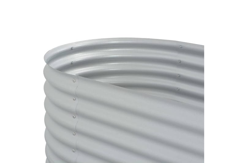Odlingslåda upphöjd galvaniserat stål 160x80x44 cm silver - Silver - Utemöbler - Övrigt utemöbler - Tillbehör - Övriga trädgårdstillbehör