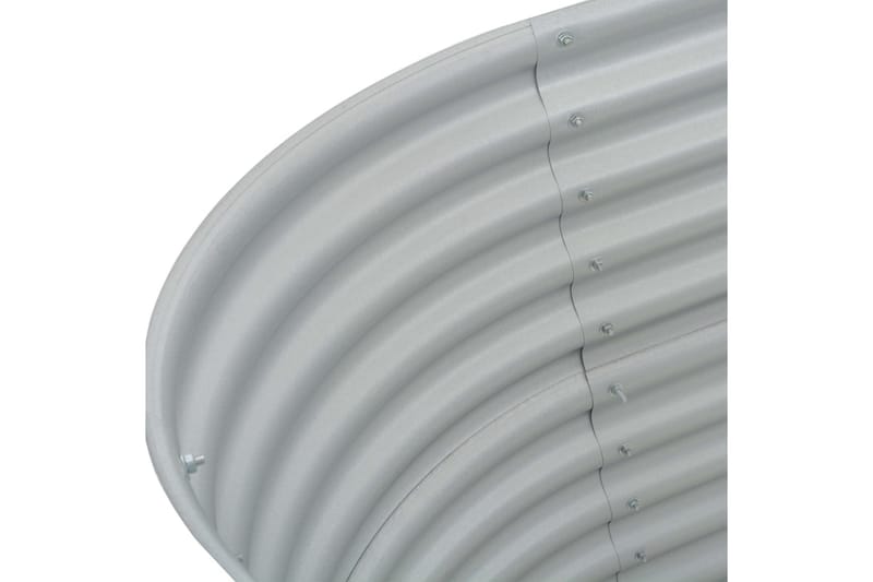 Odlingslåda upphöjd galvaniserat stål 160x80x44 cm silver - Silver - Utemöbler - Övrigt utemöbler - Tillbehör - Övriga trädgårdstillbehör