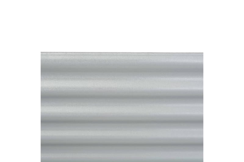 Odlingslåda upphöjd galvaniserat stål 160x80x44 cm silver - Silver - Utemöbler - Övrigt utemöbler - Tillbehör - Övriga trädgårdstillbehör