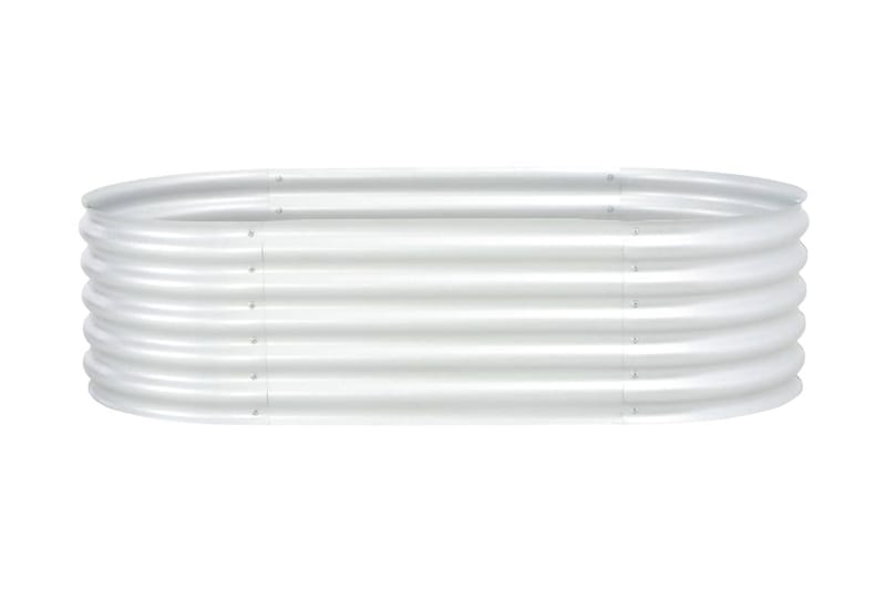 Odlingslåda upphöjd galvaniserat stål 160x80x44 cm silver - Silver - Utemöbler - Övrigt utemöbler - Tillbehör - Övriga trädgårdstillbehör