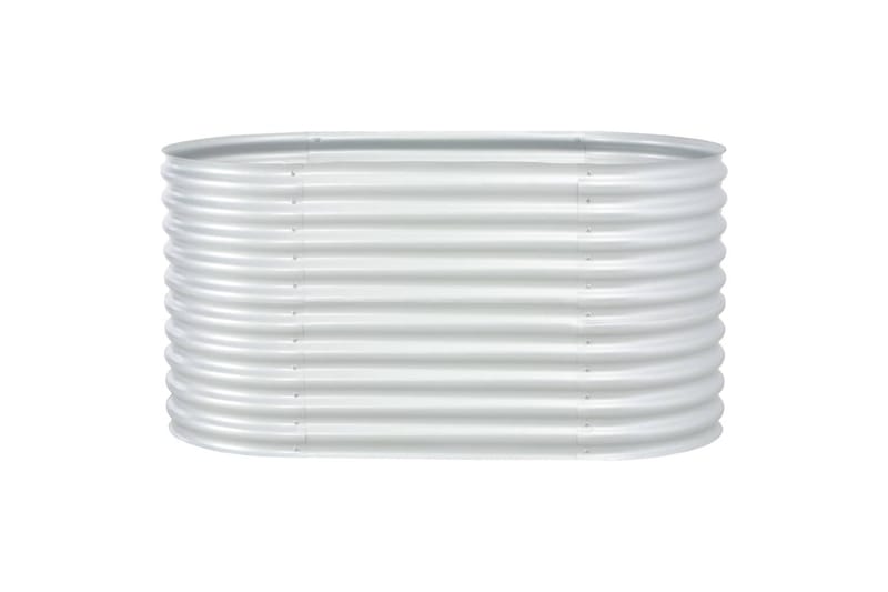 Odlingslåda upphöjd galvaniserat stål 160x80x81 cm silver - Silver - Utemöbler - Övrigt utemöbler - Tillbehör - Övriga trädgårdstillbehör
