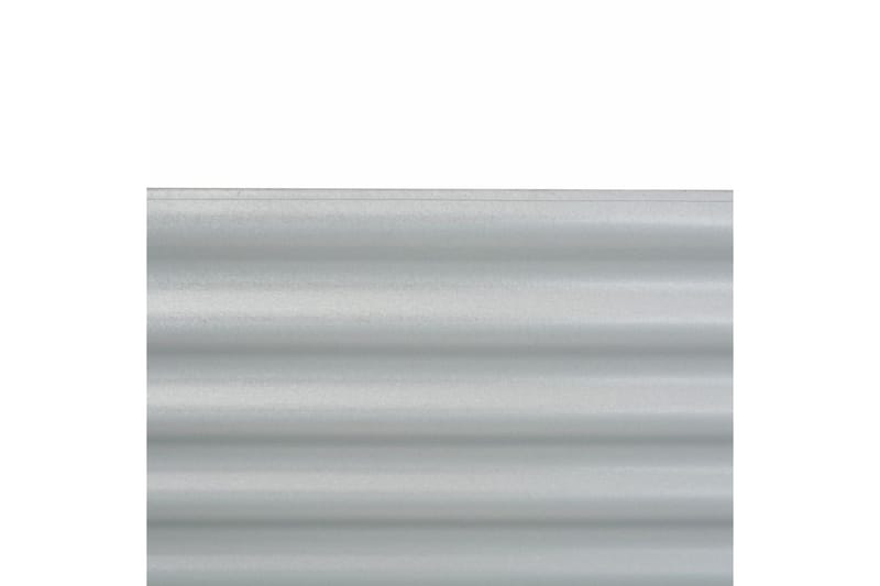 Odlingslåda upphöjd galvaniserat stål 160x80x81 cm silver - Silver - Övriga trädgårdstillbehör - Blomlåda