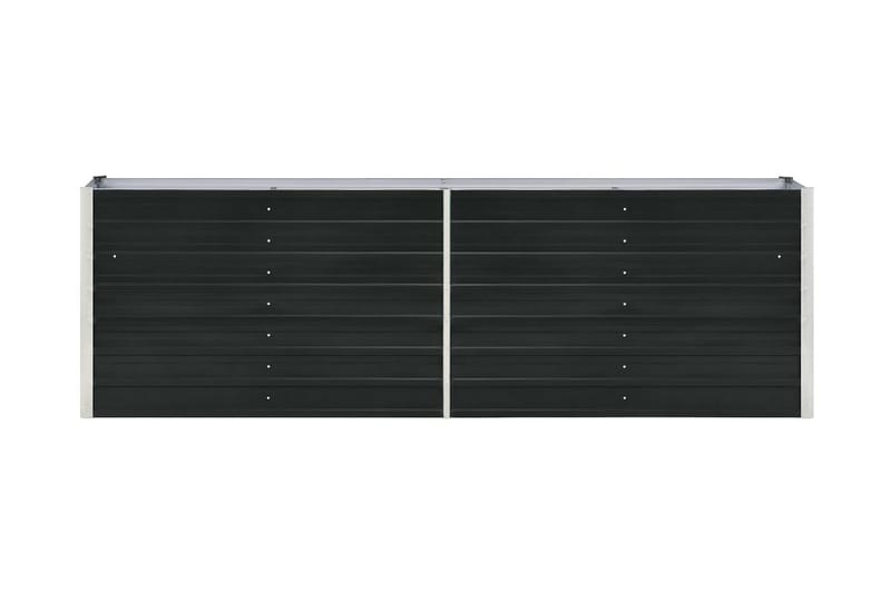 Odlingslåda upphöjd galvaniserat stål 240x40x77 cm antracit - Grå - Utemöbler - Övrigt utemöbler - Tillbehör - Övriga trädgårdstillbehör