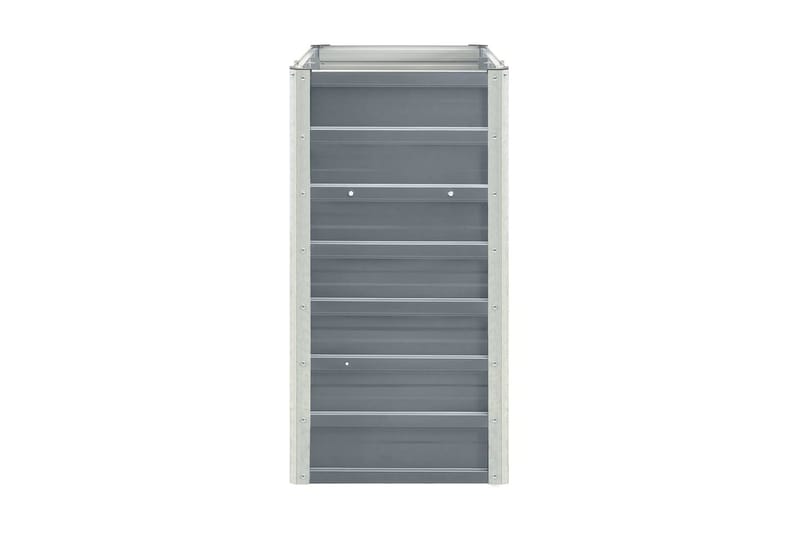 Odlingslåda upphöjd galvaniserat stål 240x40x77 cm grå - Grå - Utemöbler - Övrigt utemöbler - Tillbehör - Övriga trädgårdstillbehör