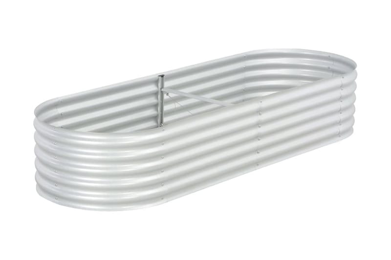 Odlingslåda upphöjd galvaniserat stål 240x80x44 cm silver - Silver - Utemöbler - Övrigt utemöbler - Tillbehör - Övriga trädgårdstillbehör
