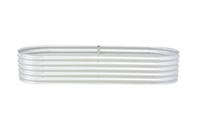 Odlingslåda upphöjd galvaniserat stål 240x80x44 cm silver - Silver - Utemöbler - Övrigt utemöbler - Tillbehör - Övriga trädgårdstillbehör