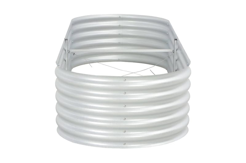 Odlingslåda upphöjd galvaniserat stål 240x80x44 cm silver - Silver - Utemöbler - Övrigt utemöbler - Tillbehör - Övriga trädgårdstillbehör