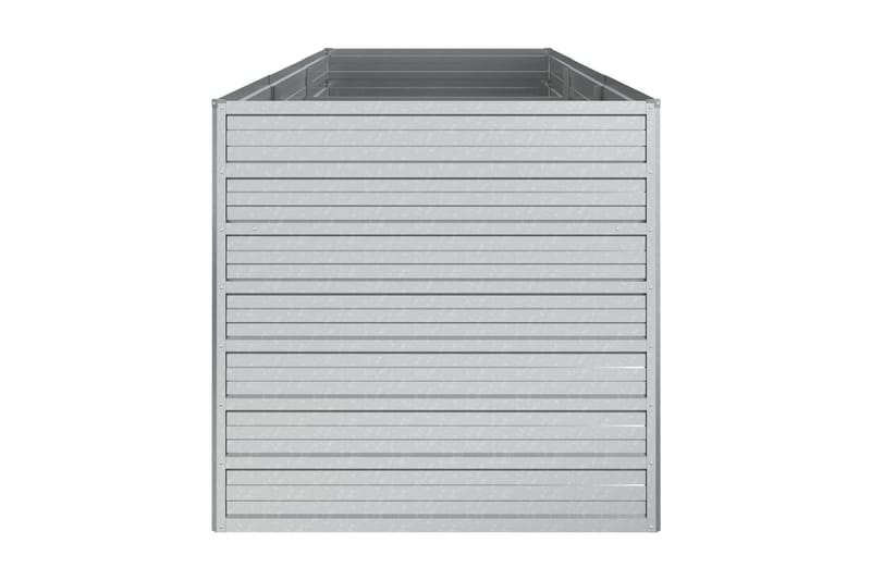 Odlingslåda upphöjd galvaniserat stål 240x80x77 cm silver - Silver - Utemöbler - Övrigt utemöbler - Tillbehör - Övriga trädgårdstillbehör