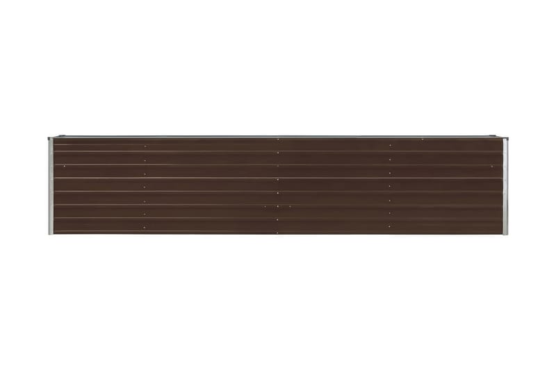 Odlingslåda upphöjd galvaniserat stål 320x40x45 cm brun - Brun - Utemöbler - Övrigt utemöbler - Tillbehör - Övriga trädgårdstillbehör
