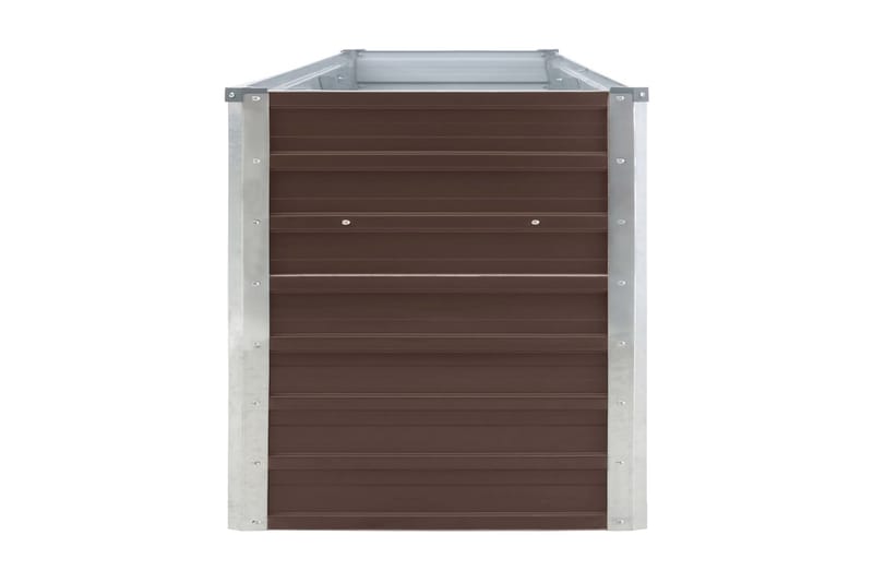 Odlingslåda upphöjd galvaniserat stål 320x40x45 cm brun - Brun - Utemöbler - Övrigt utemöbler - Tillbehör - Övriga trädgårdstillbehör