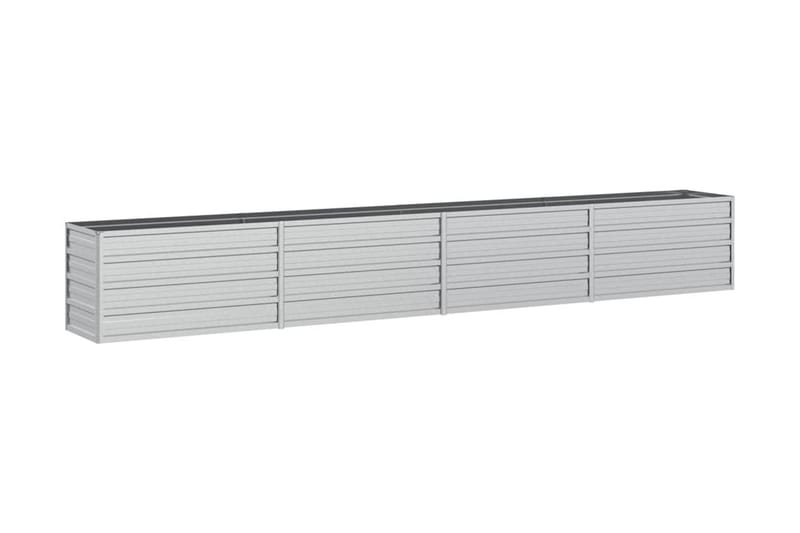 Odlingslåda upphöjd galvaniserat stål 320x40x45 cm silver - Silver - Utemöbler - Övrigt utemöbler - Tillbehör - Övriga trädgårdstillbehör