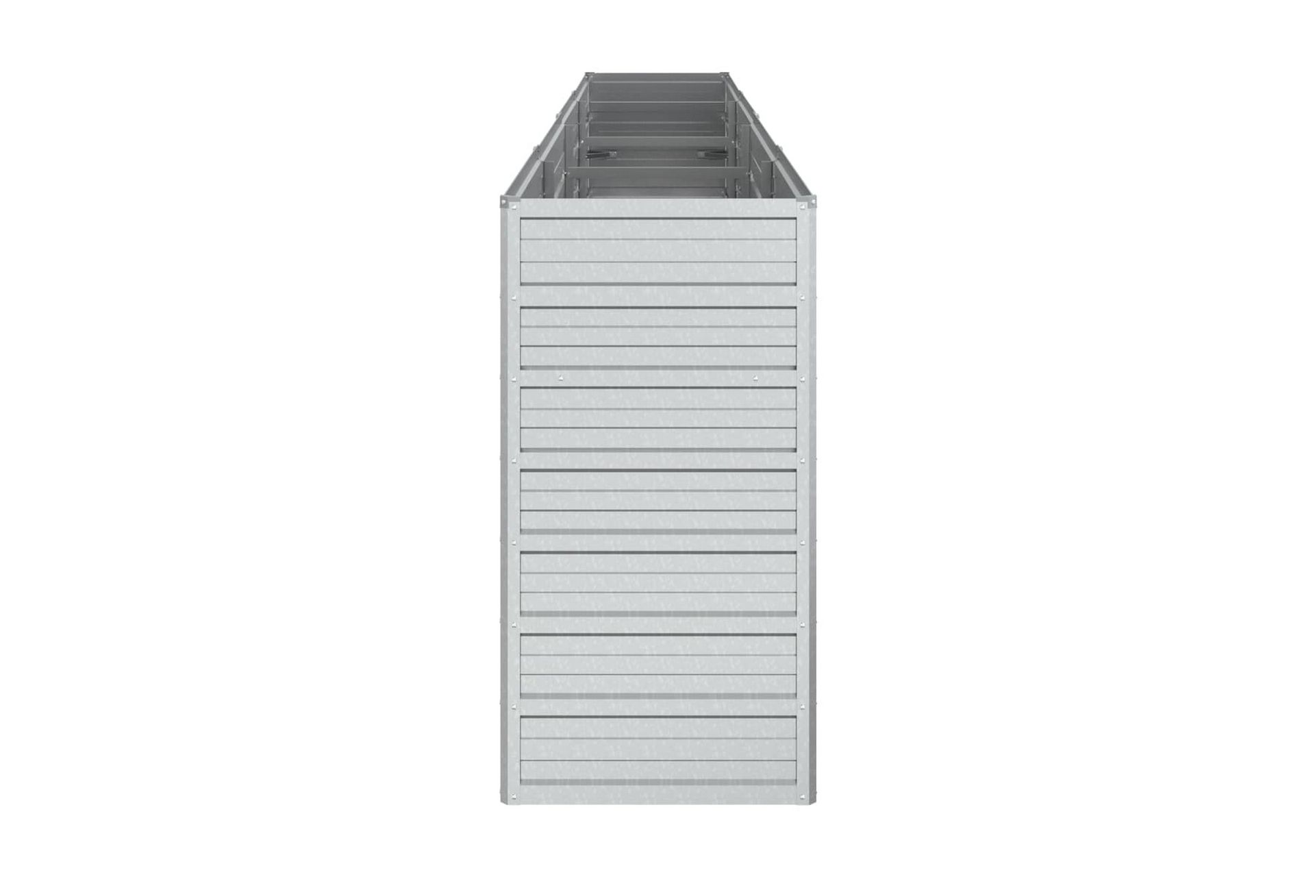 Odlingslåda upphöjd galvaniserat stål 320x40x77 cm silver - Silver - Utemöbler - Övrigt utemöbler - Tillbehör - Övriga trädgårdstillbehör