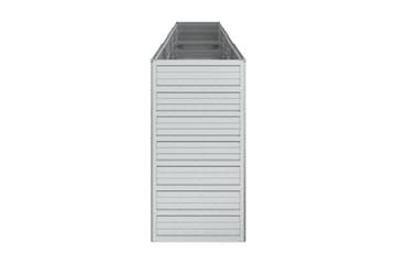 Odlingslåda upphöjd galvaniserat stål 320x40x77 cm silver - Silver - Utemöbler - Övrigt utemöbler - Tillbehör - Övriga trädgårdstillbehör