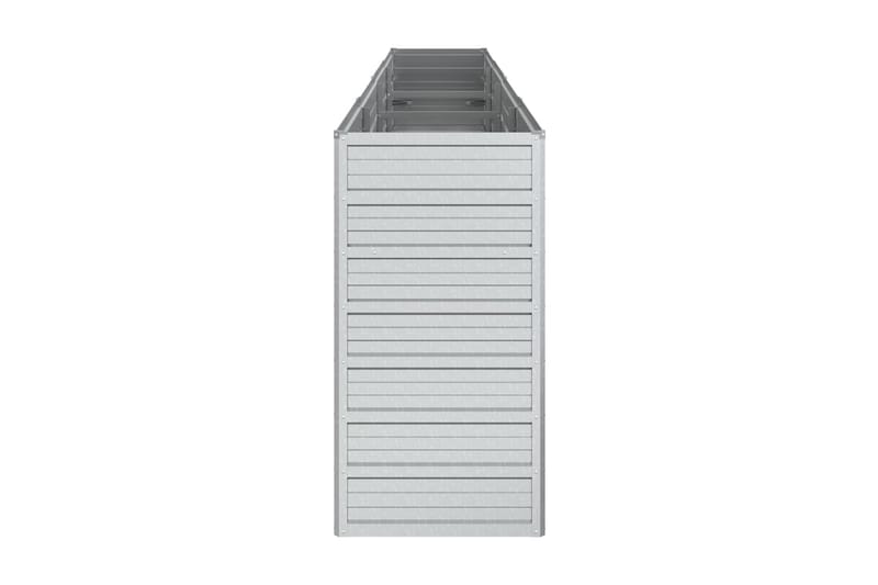 Odlingslåda upphöjd galvaniserat stål 320x40x77 cm silver - Silver - Utemöbler - Övrigt utemöbler - Tillbehör - Övriga trädgårdstillbehör
