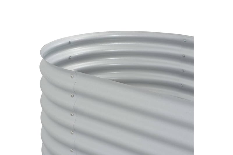 Odlingslåda upphöjd galvaniserat stål 320x80x44 cm silver - Silver - Utemöbler - Övrigt utemöbler - Tillbehör - Övriga trädgårdstillbehör