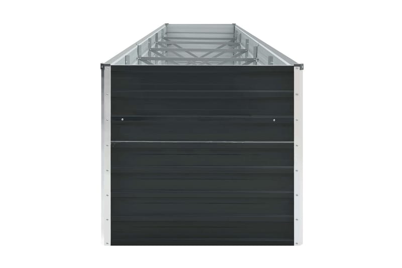 Odlingslåda upphöjd galvaniserat stål 480x80x77 cm antracit - Grå - Utemöbler - Övrigt utemöbler - Tillbehör - Övriga trädgårdstillbehör
