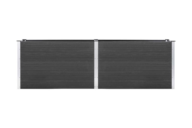 Odlingslåda upphöjd grå 200x100x91 cm WPC - Grå - Utemöbler - Övrigt utemöbler - Tillbehör - Övriga trädgårdstillbehör