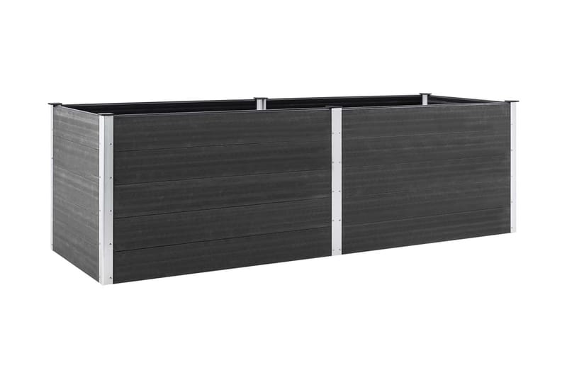 Odlingslåda upphöjd grå 200x50x91 cm WPC - Grå - Utemöbler - Övrigt utemöbler - Tillbehör - Övriga trädgårdstillbehör