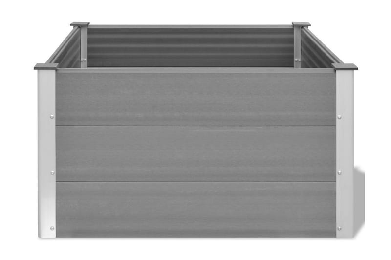 Odlingslåda upphöjd WPC 100x100x54 cm grå - Grå - Utemöbler - Övrigt utemöbler - Tillbehör - Övriga trädgårdstillbehör